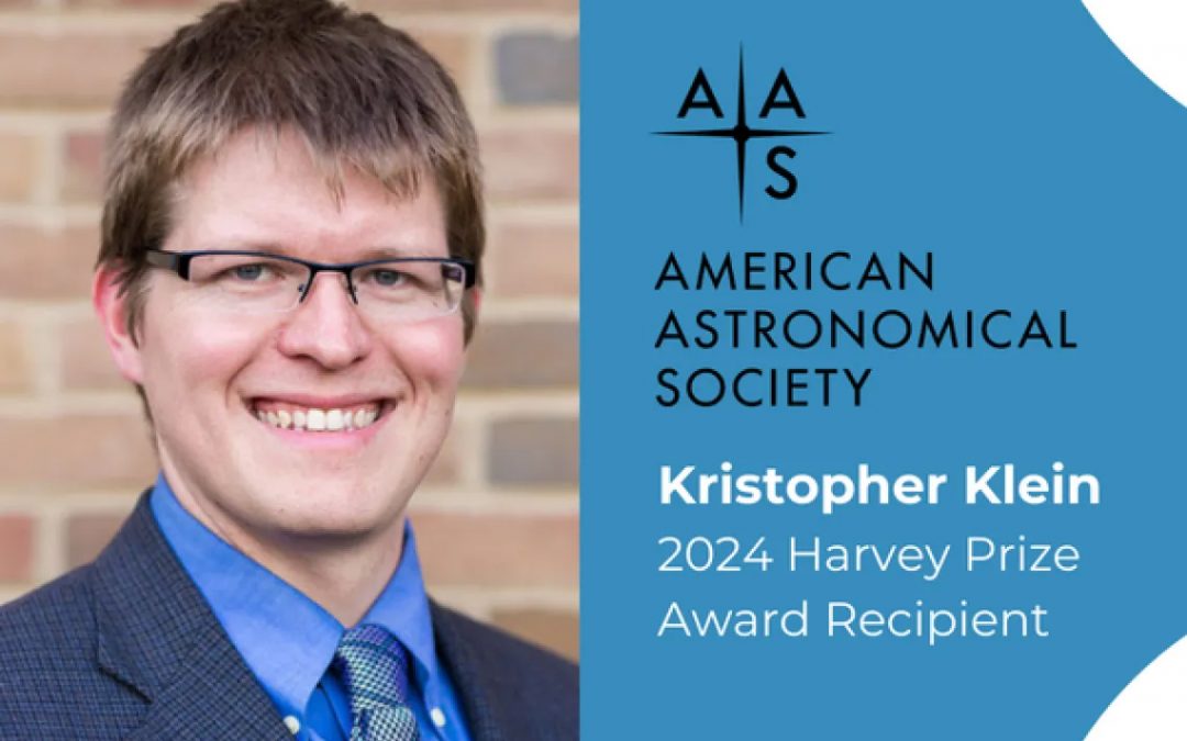 TAP Plasma Physics Initiative Lead, Kristopher Klein Receives Prestigious AAS Solar Physics Division 2024 Harvey Prize